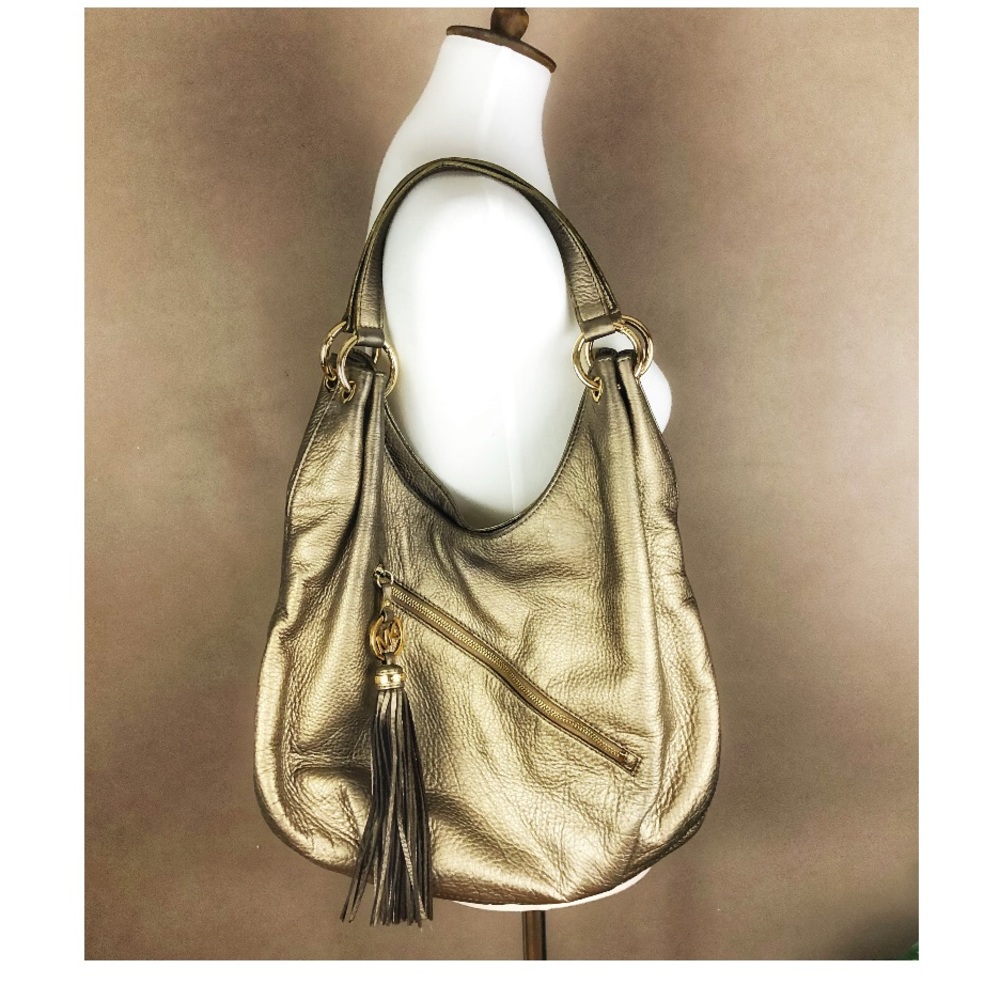 Gold leather Michael Kors bag